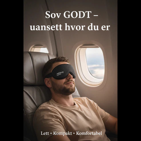 Sovemaske i Silk-Sateng – 3D-Passform & Total Lysblokkering