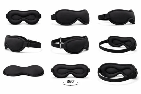 Sovemaske i Silk-Sateng – 3D-Passform & Total Lysblokkering