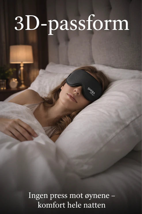Sovemaske i Silk-Sateng – 3D-Passform & Total Lysblokkering